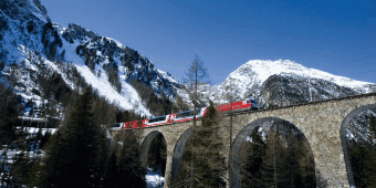 Swiss Mountains and Glacier Express